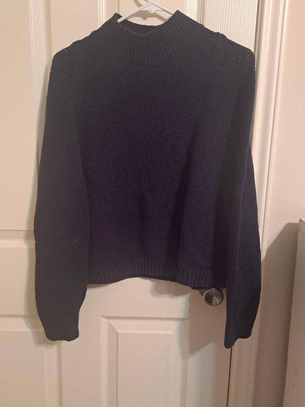 Old Navy Black Mock Neck Ribbed Sweater